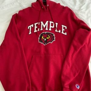 College Champion Hoodie Temple University Vintage